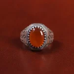 انگشتر عقیق یمن مردانه کد 23863