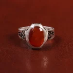 انگشتر عقیق یمن مردانه کد 23866