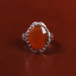 انگشتر عقیق یمن مردانه کد 23874