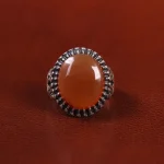 انگشتر عقیق یمن مردانه کد 23877