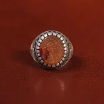 انگشتر عقیق یمن مردانه کد 23879