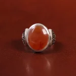 انگشتر عقیق یمن مردانه کد 23880