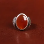 انگشتر عقیق یمن مردانه کد 23883