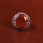 انگشتر عقیق یمن مردانه کد 23884