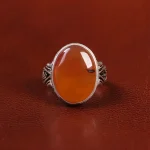 انگشتر عقیق یمن مردانه کد 23887