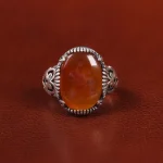 انگشتر عقیق یمن مردانه کد 23888