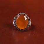 انگشتر عقیق یمن مردانه کد 23892