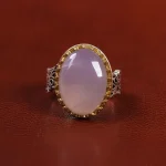 انگشتر عقیق سوسنی مردانه کد 23911