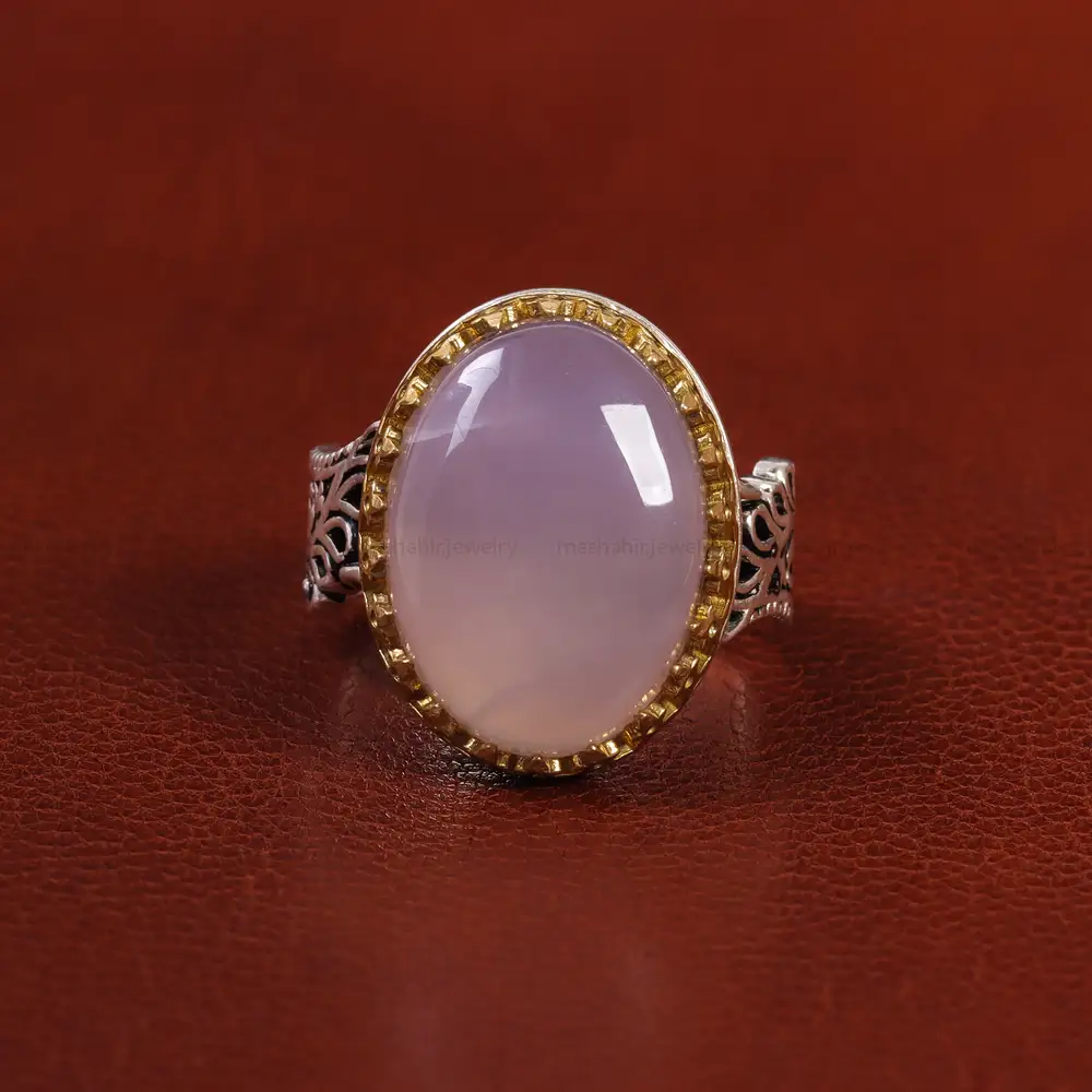 انگشتر عقیق سوسنی مردانه کد 23911