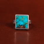 انگشتر فیروزه شجری مردانه کد 23928