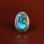 انگشتر فیروزه شجری مردانه کد 23946
