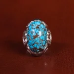 انگشتر فیروزه شجری مردانه کد 23987