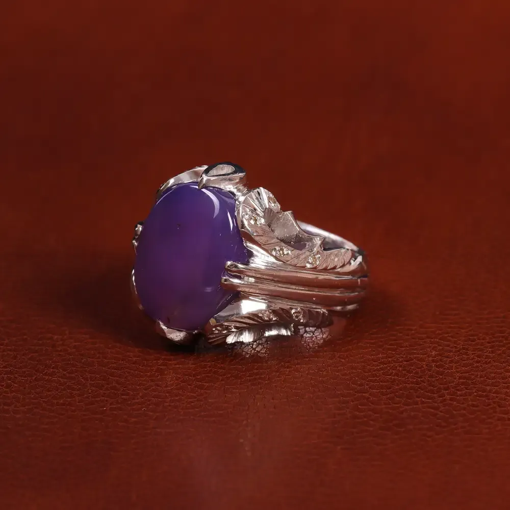 انگشتر عقیق سوسنی مردانه کد 23553