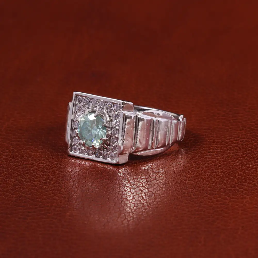 انگشتر مونزانايت مردانه کد 23699