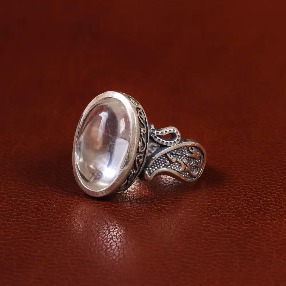 انگشتر دُر نجف مردانه کد 23741