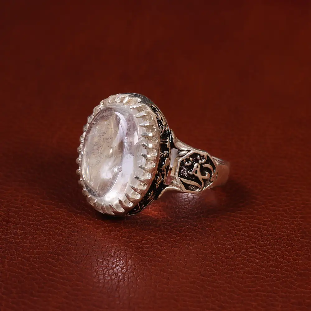 انگشتر دُر نجف مردانه کد 23753