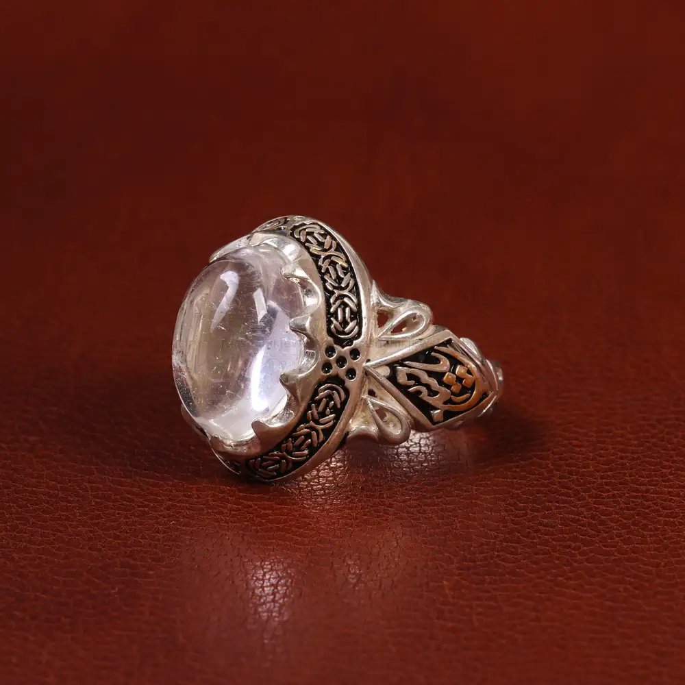 انگشتر دُر نجف مردانه کد 23769