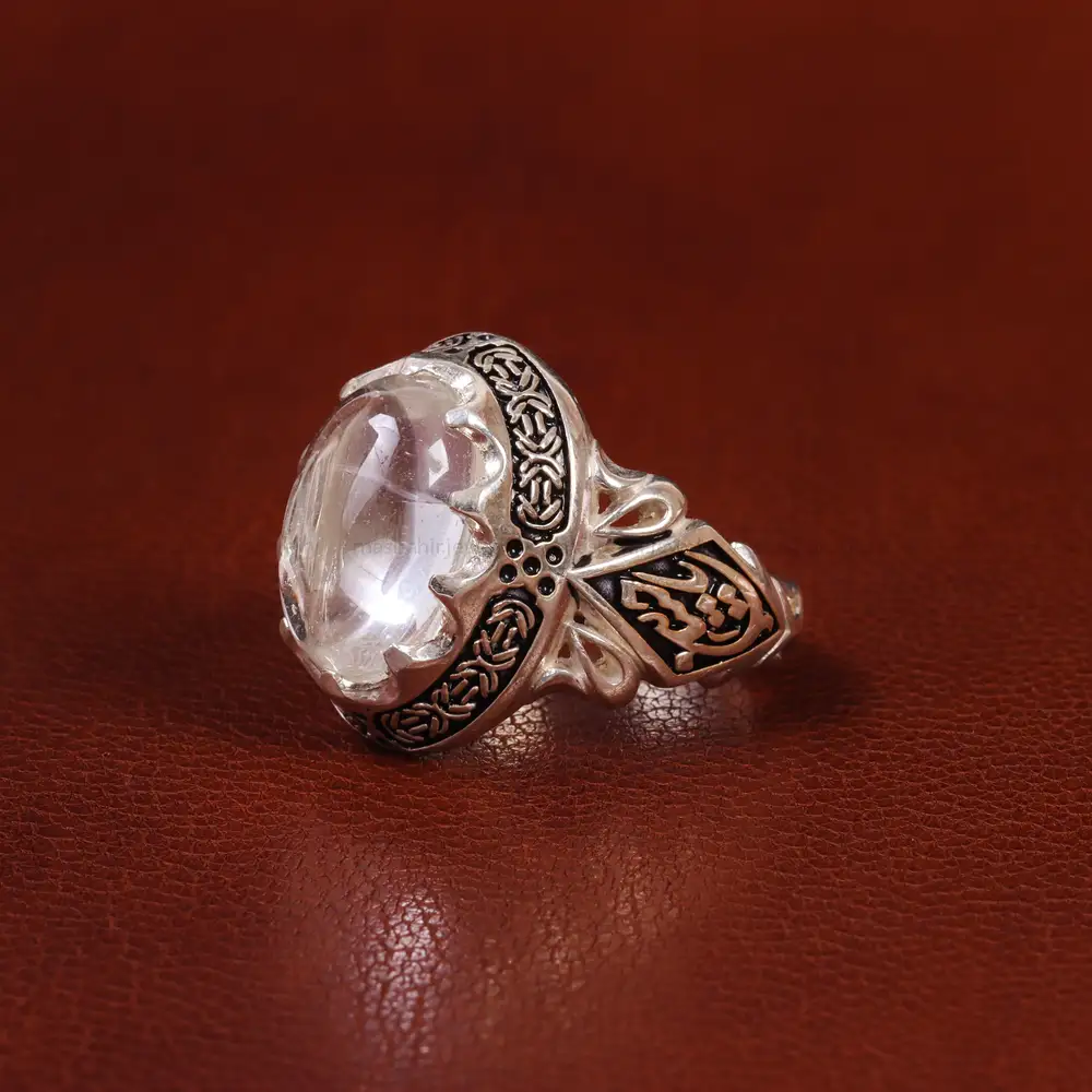 انگشتر دُر نجف مردانه کد 23777