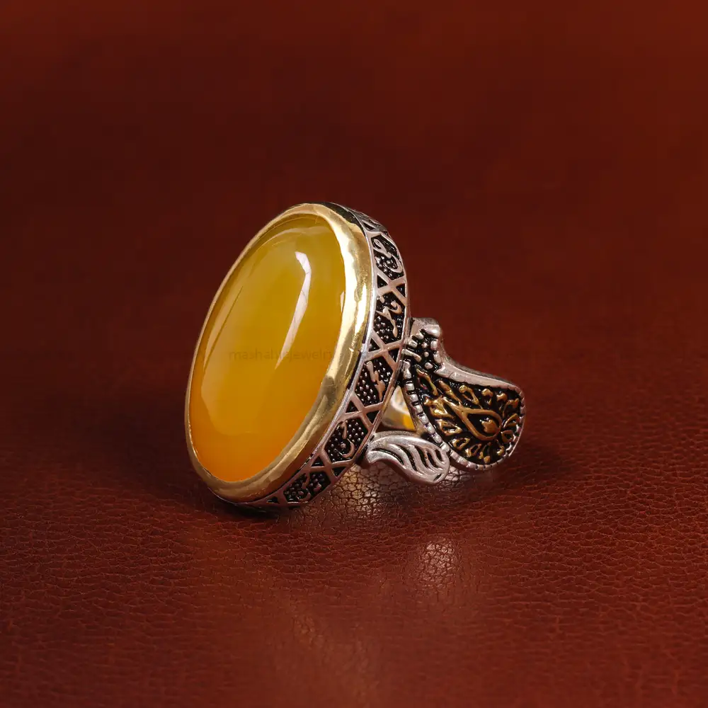 انگشتر شرف الشمس مردانه کد 23793