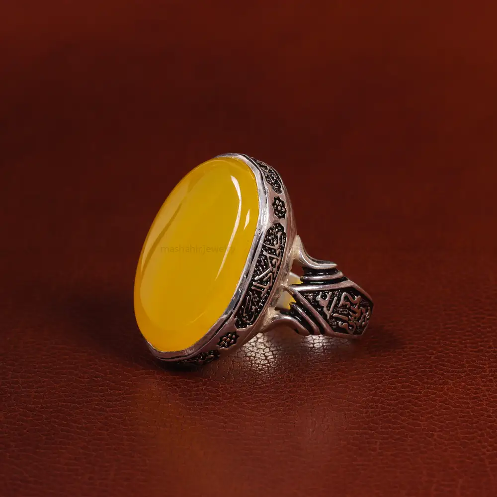 انگشتر شرف الشمس مردانه کد 23974