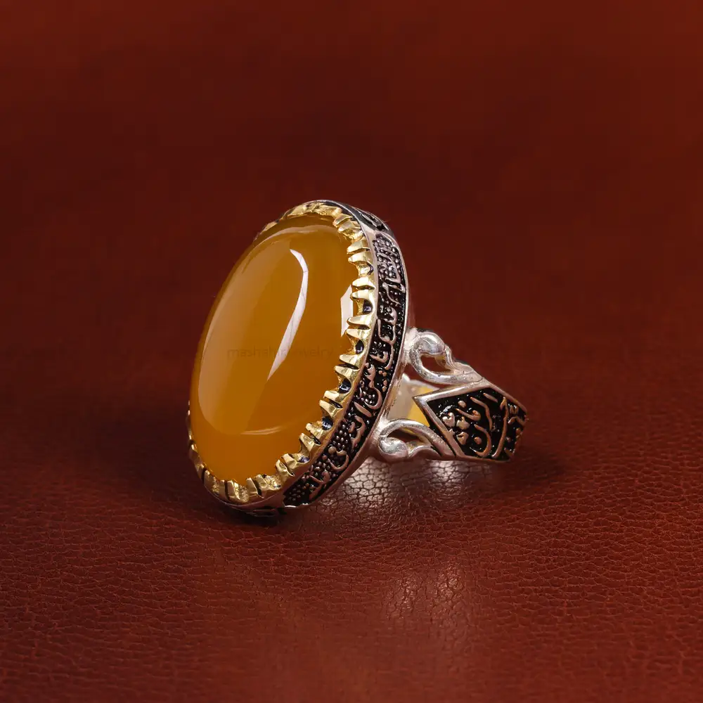 انگشتر شرف الشمس مردانه کد 23975