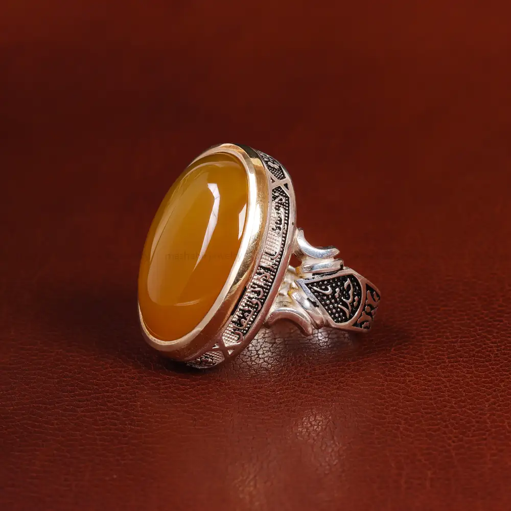 انگشتر شرف الشمس مردانه کد 23797