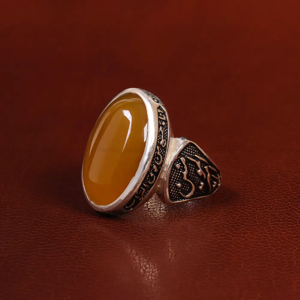 انگشتر شرف الشمس مردانه کد 23804