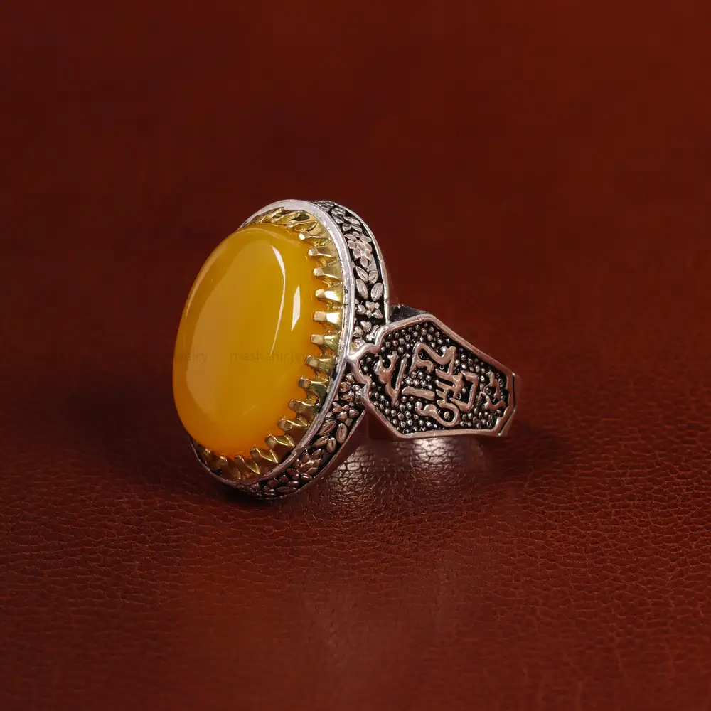 انگشتر شرف الشمس مردانه کد 23805