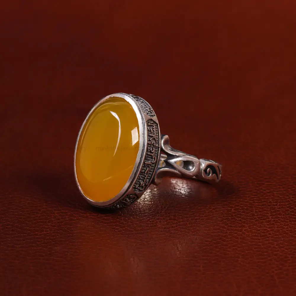 انگشتر شرف الشمس مردانه کد 23816