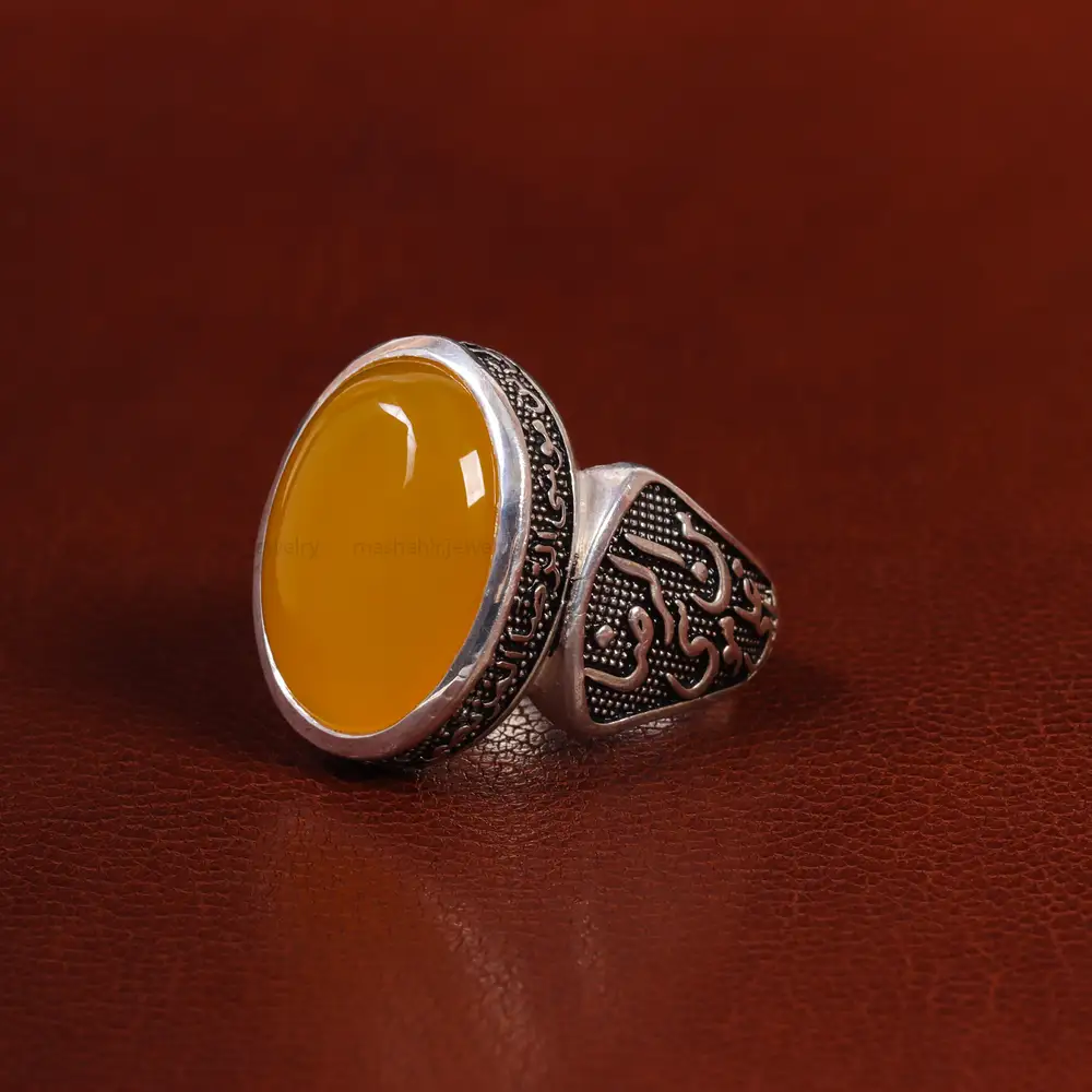 انگشتر شرف الشمس مردانه کد 23817