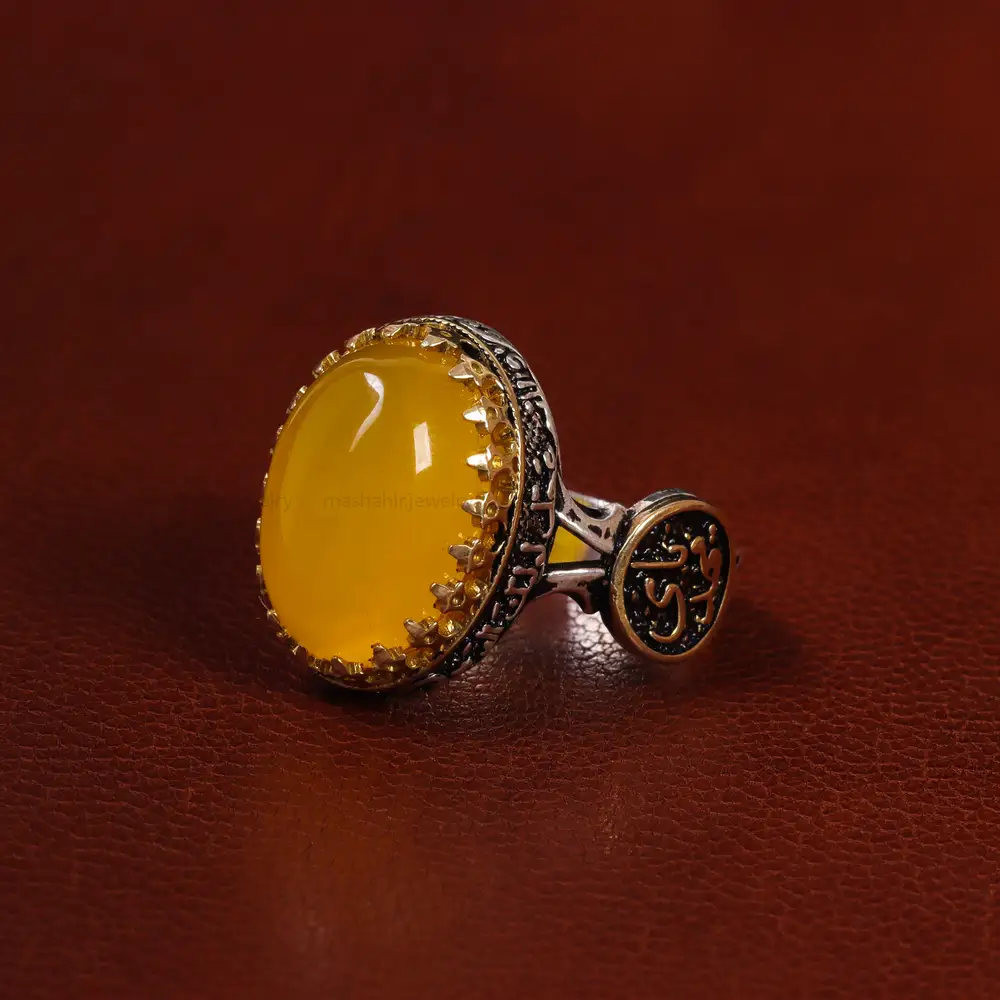 انگشتر شرف الشمس مردانه کد 23820