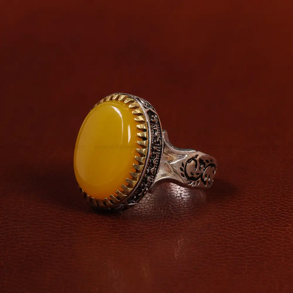 انگشتر شرف الشمس مردانه کد 23821