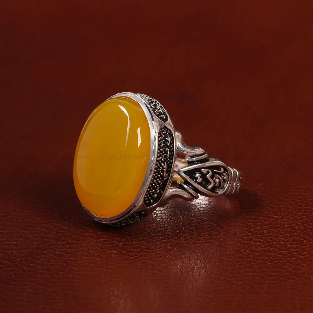 انگشتر شرف الشمس مردانه کد 23822