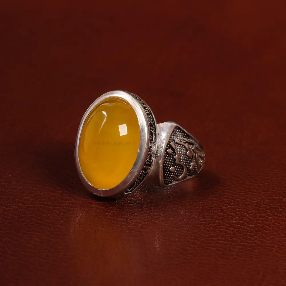 انگشتر شرف الشمس مردانه کد 23824