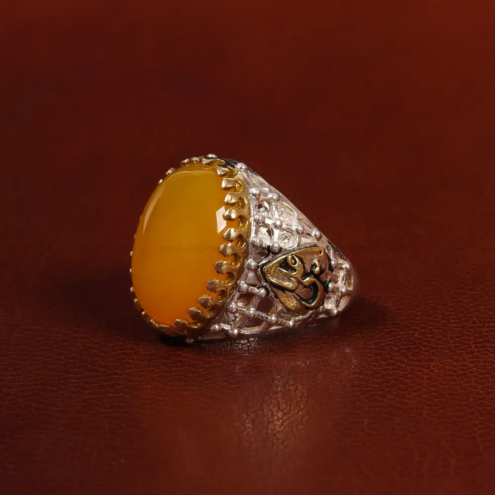 انگشتر شرف الشمس مردانه کد 23826