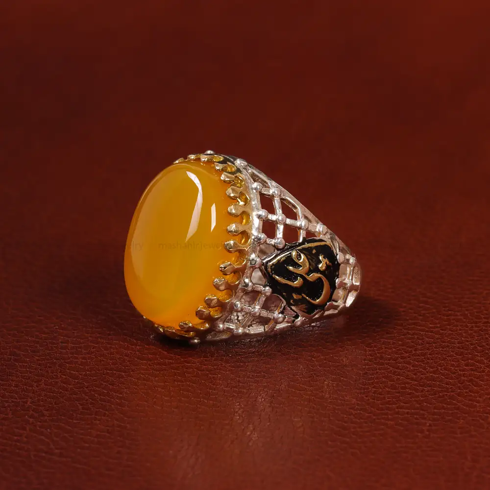 انگشتر شرف الشمس مردانه کد 23828