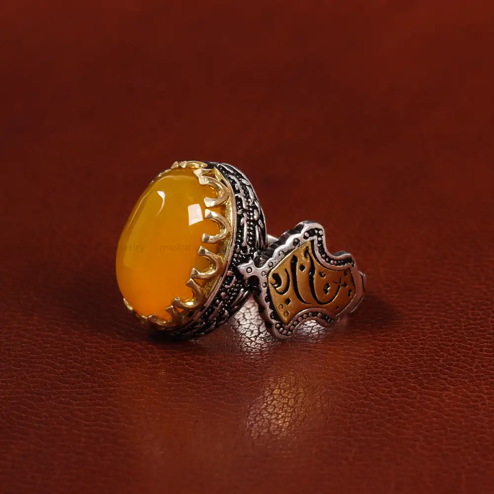 انگشتر شرف الشمس مردانه کد 23830