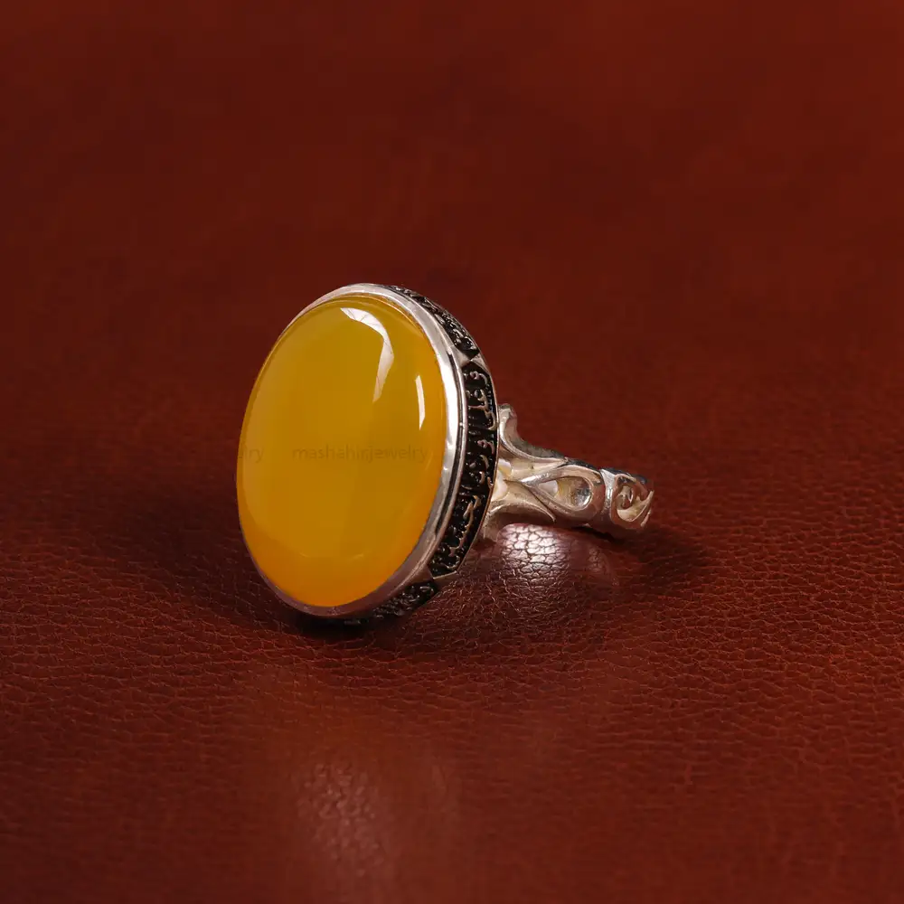 انگشتر شرف الشمس مردانه کد 23833