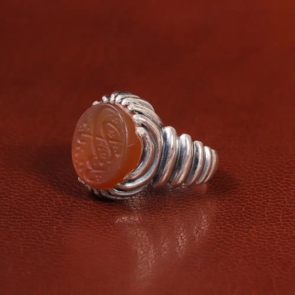 انگشتر عقیق یمن مردانه کد 23839