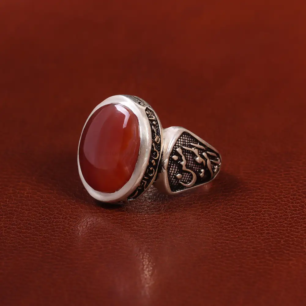 انگشتر عقیق یمن مردانه کد 23882