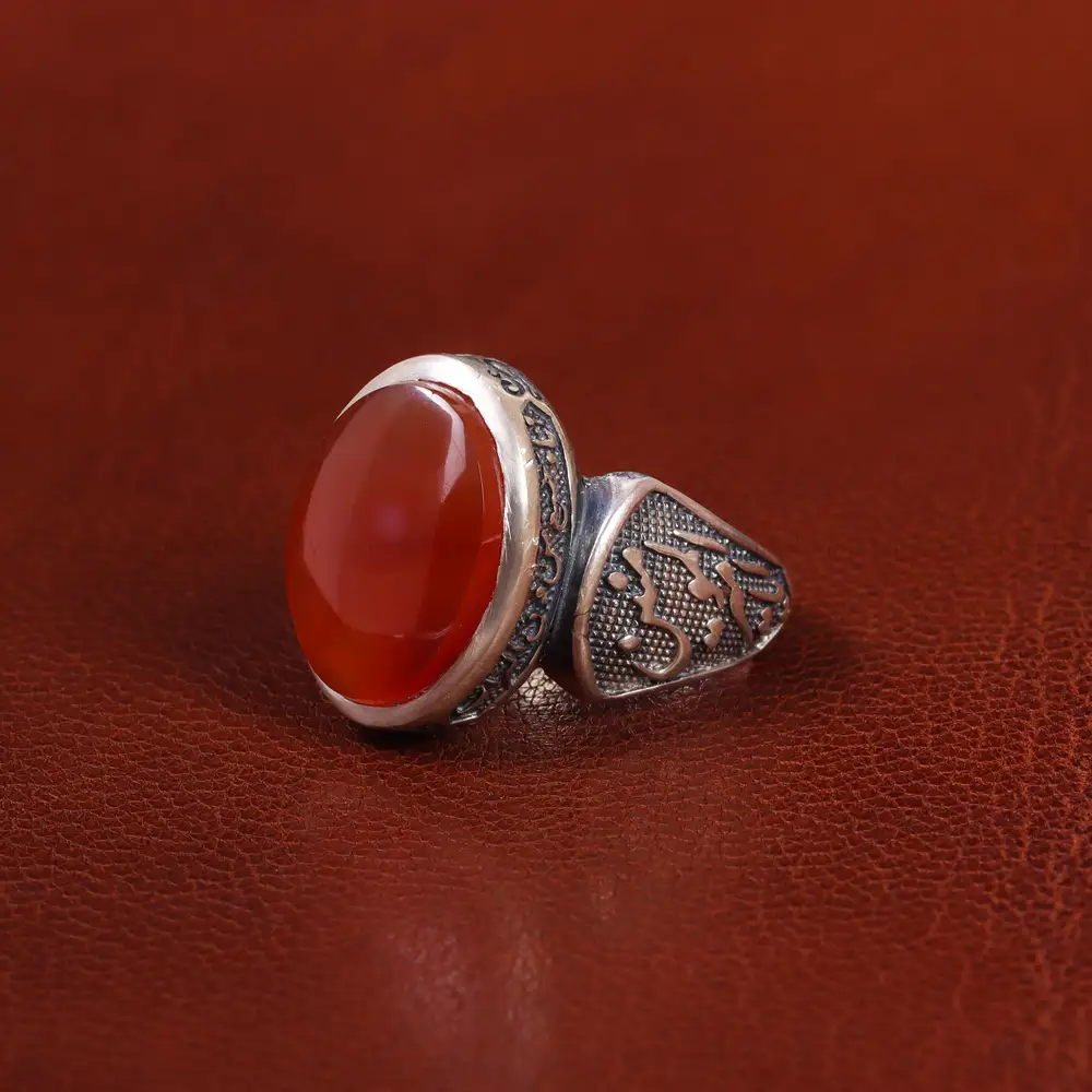 انگشتر عقیق یمن مردانه کد 23883