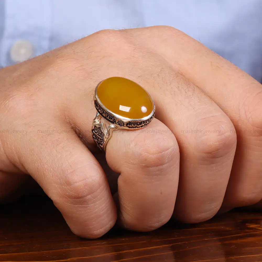 انگشتر شرف الشمس مردانه کد 23976