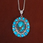 گردنبند فیروزه شجری کد 23253