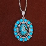گردنبند فیروزه شجری کد 243255