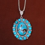گردنبند فیروزه شجری کد 23256