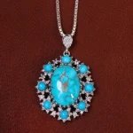 گردنبند فیروزه شجری کد 243264