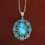 گردنبند فیروزه شجری کد 23265