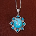 گردنبند فیروزه شجری کد 23269