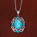 گردنبند فیروزه شجری کد 23273