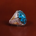 انگشتر فیروزه شجری مردانه کد 24000